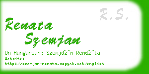 renata szemjan business card